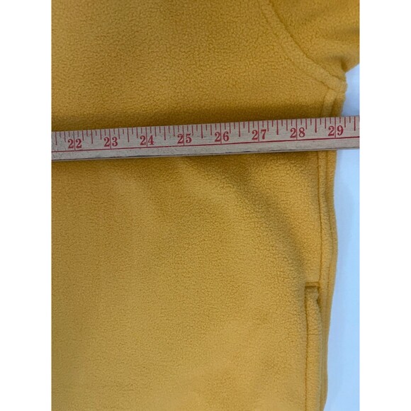 Izod Perform X Women's 1/4 Zip Fleece Pullover Jacket slash pocket sz 1X–Yellow - Picture 4 of 10